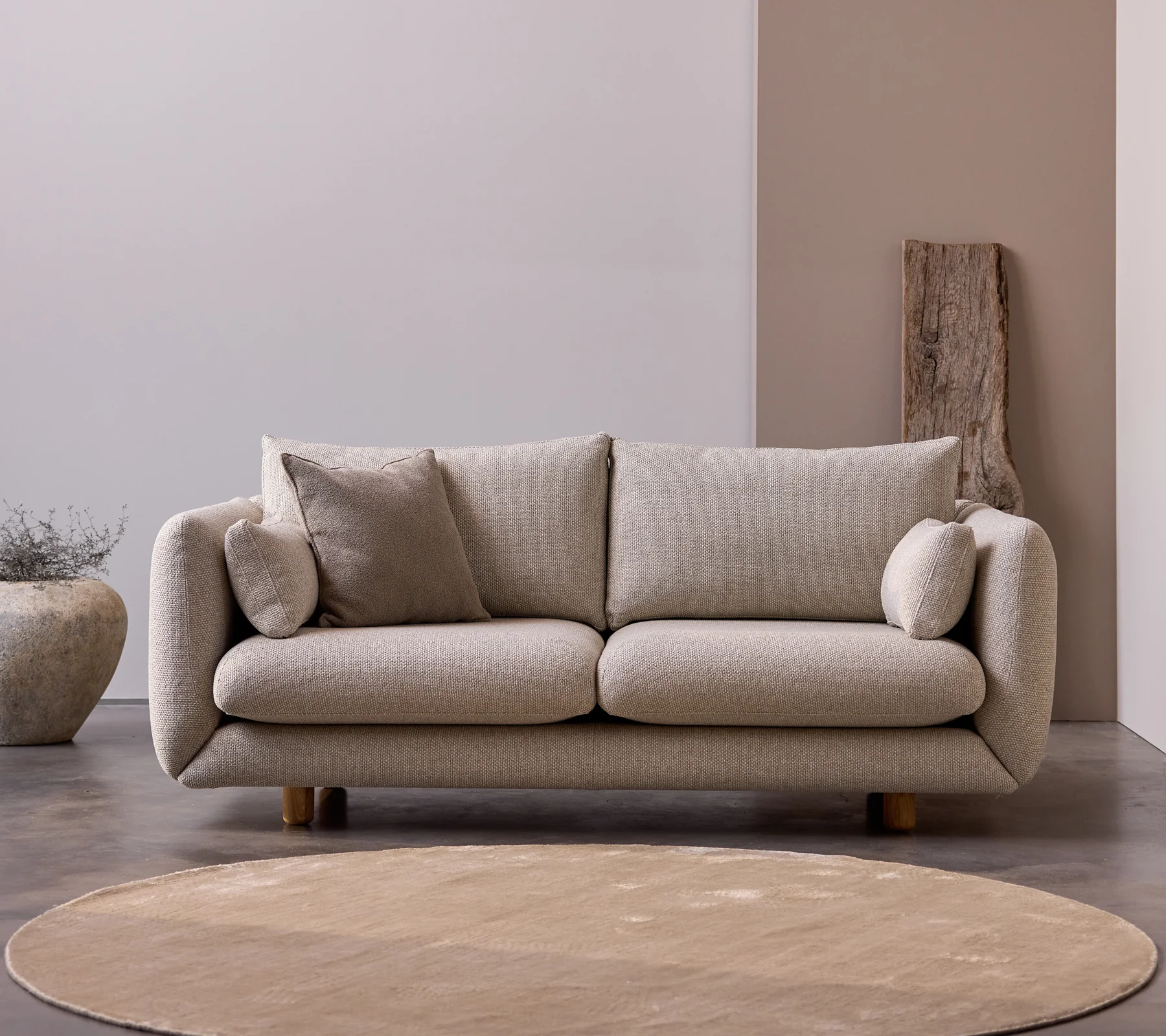 Bloom 2-seater sofa w/teak legs - Image 3