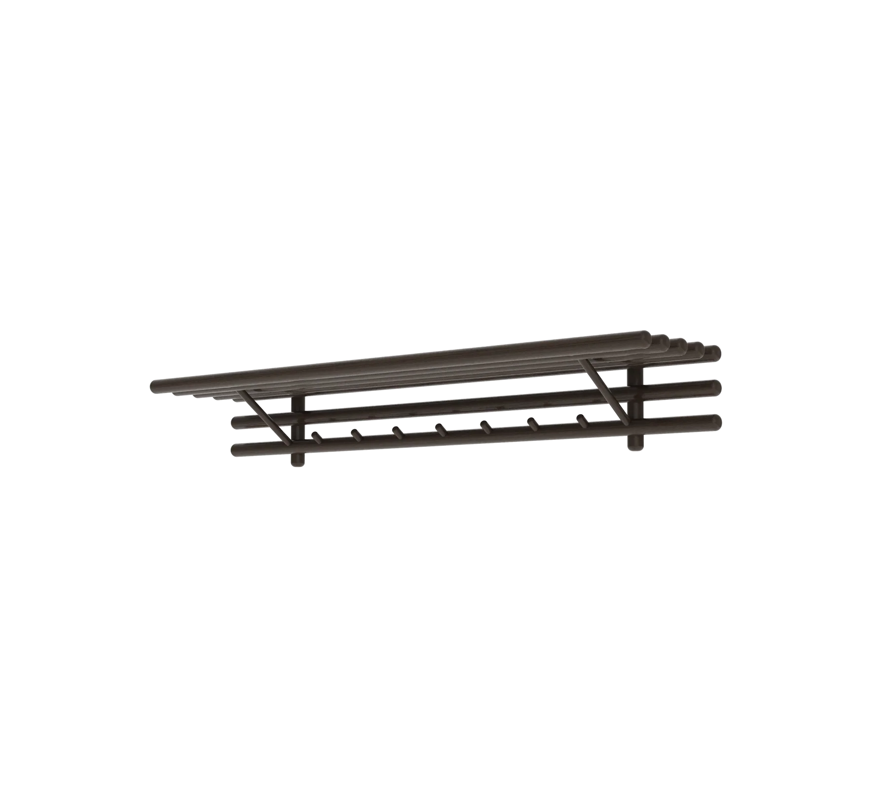 Sticks coat rack w/hat shelf - Image 5